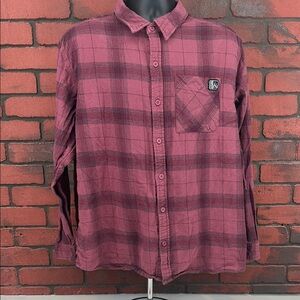 Fintech‎ Men's XXL Checkered Button-Down Shirt – Casual, Comfortable